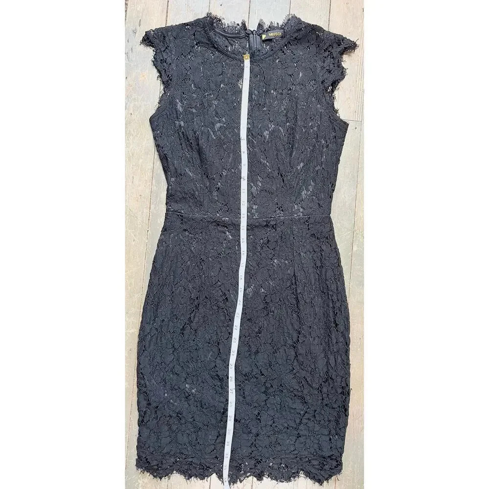 Miusol Women's Floral Lace Slim Evening Cocktail Lined Mini Dress Size Medium - Picture 14 of 14